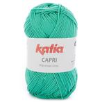 Katia Capri - 82171 blauwgroen - Katoen Garen, Hobby en Vrije tijd, Breien en Haken, Ophalen of Verzenden, Nieuw