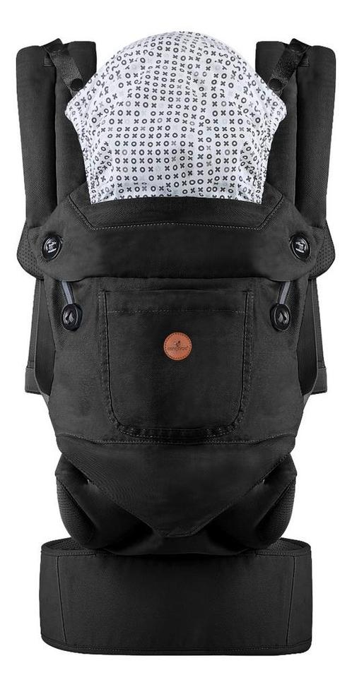 Cangaroo Bora Black Ergonomische Draagzak 13814, Kinderen en Baby's, Babydragers en Draagdoeken, Nieuw, Verzenden