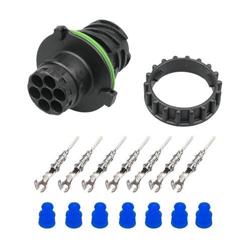 AMP 7-Pins Male Connector Achterlicht, Auto-onderdelen, Elektronica en Kabels, Nieuw, Ophalen of Verzenden
