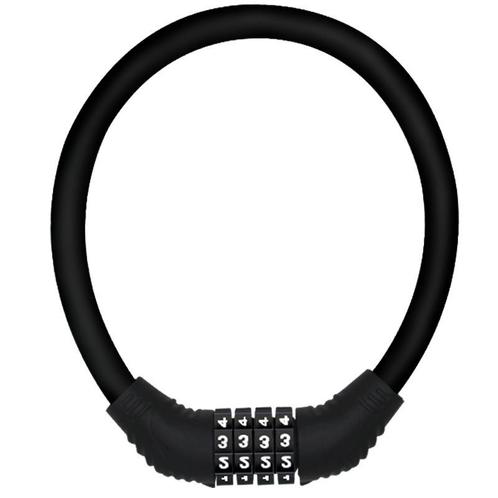 Fietsslot Met 4-cijferige Code 420 Mm Lang Zwart, Fietsen en Brommers, Fietsaccessoires | Overige Fietsaccessoires, Nieuw, Ophalen of Verzenden
