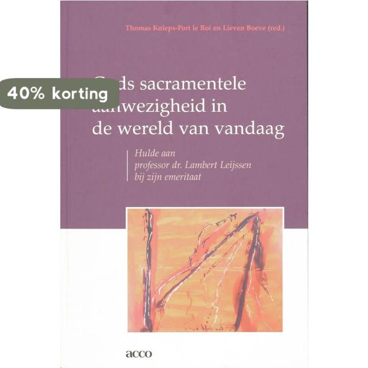 Gods sacramentele aanwezigheid in de wereld van vandaag /, Boeken, Godsdienst en Theologie, Zo goed als nieuw, Verzenden