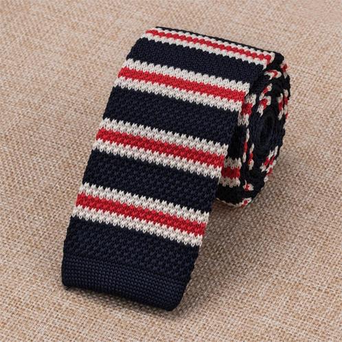 Gebreide smalle stropdas, Kleding | Heren, Stropdassen, Met patroon, Nieuw, Verzenden