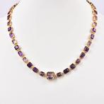 Zonder minimumprijs - Halsketting Zilver - Amethyst -, Nieuw