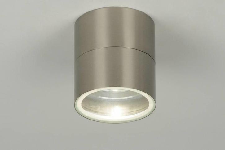 Rietveld Plafondlampen - Staalgrijs - Staal, Metaal, Huis en Inrichting, Lampen | Plafondlampen, Verzenden
