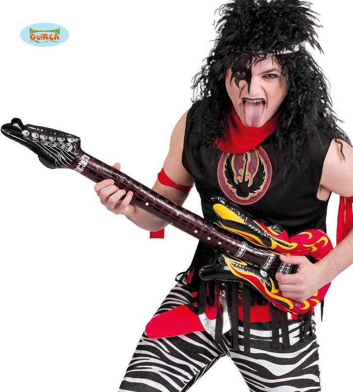 Opblaasbare Rock Gitaar Rood, Hobby en Vrije tijd, Feestartikelen, Verzenden