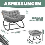 KESSER® Schommelstoel met voetensteun voor binnen en buiten,, Huis en Inrichting, Verzenden, Nieuw