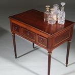 Hollandse Lodewijk XVI wandtafel als schenktafel in mahonie, Antiek en Kunst, Ophalen of Verzenden