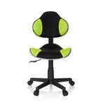 Bureaustoel | Kinderen | Stof | Zwart/Groen | Ergonomisch, Verzenden, Nieuw