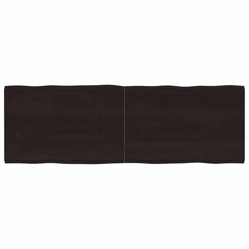 vidaXL Tafelblad natuurlijke rand 180x60x(2-4)cm eikenhout, Huis en Inrichting, Tafels | Eettafels, Nieuw, Verzenden