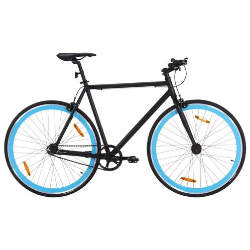 vidaXL Fiets met vaste versnelling 700 c 55 cm zwart en, Fietsen en Brommers, Fietsen | Racefietsen, Nieuw, Verzenden