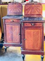 Nachtkastje (2) - Hout, Metaal - Neoclassicistische, Antiek en Kunst