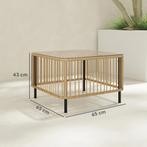 TRUUSK Polyrattan Tuintafel, 65 X 65 X 43 Cm, Weerbestendige, Verzenden, Nieuw
