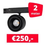 *TIP* LED Railverlichting Ultimo Zwart 2 spots + 2M rails, Zakelijke goederen, Kantoor en Winkelinrichting | Winkel en Inventaris
