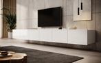 Meubella TV-Meubel Calabas wit hoogglans 300 cm hangend, Huis en Inrichting, Nieuw, Overige materialen, Minder dan 100 cm, 25 tot 50 cm