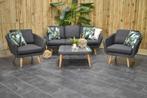 Milano Loungeset 3 Zitsbank 2 Lounge Tuinstoelen Lage Tafel, Tuin en Terras, 5 zitplaatsen, Ophalen of Verzenden, Zo goed als nieuw