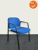 Vergaderstoel - Ahrend 320 - blauwe stoffering - zwart frame, Vergader- of Presentatieruimte, Ophalen of Verzenden, Gebruikt, Stoel