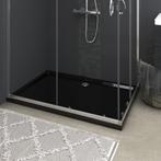 Douchebak rechthoekig 80x120 cm ABS zwart (Badkamer), Huis en Inrichting, Complete inboedels, Verzenden