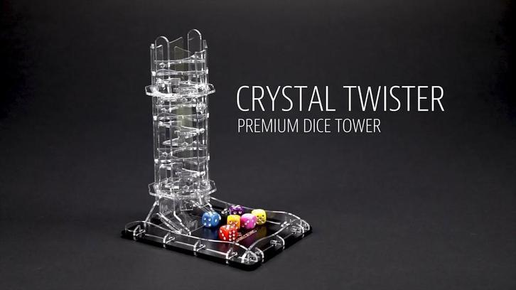 Dice Tower - Crystal Twister | GameGenic - Spelonderdelen, Hobby en Vrije tijd, Gezelschapsspellen | Bordspellen, Nieuw, Verzenden