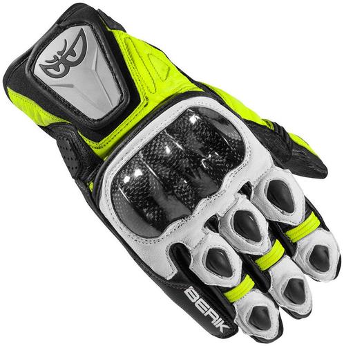 Berik Namib Zwart Wit Neon Geel Handschoenen, Motoren, Kleding | Motorkleding, Heren, Nieuw met kaartje, Handschoenen, Verzenden