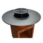 BLISS Plancha Ø100– Extra dik cortenstale basis (4–5 mm), Verzenden, Nieuw, BLISS Holten B.V., Met accessoires