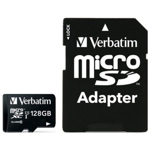 Verbatim Micro SDXC UHS-1 geheugenkaart / 128GB, Audio, Tv en Foto, Fotografie | Geheugenkaarten, Ophalen of Verzenden