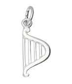 Zilveren Harp ketting hanger - 2, Sieraden, Tassen en Uiterlijk, Verzenden, Nieuw