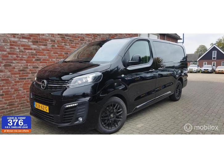 Zakelijke lease - Opel Vivaro bestel 2.0 CDTI L3H1 DC, Auto's, Bestelauto's, Automaat, Financial lease, Zwart, Opel, Leder, 360° camera