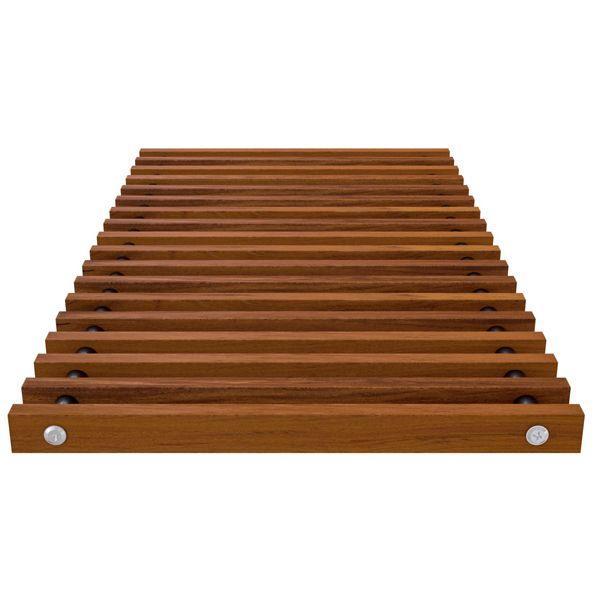 Merbau gelakt rolrooster  - 1800x340  Betherma, Doe-het-zelf en Verbouw, Verwarming en Radiatoren, Verzenden