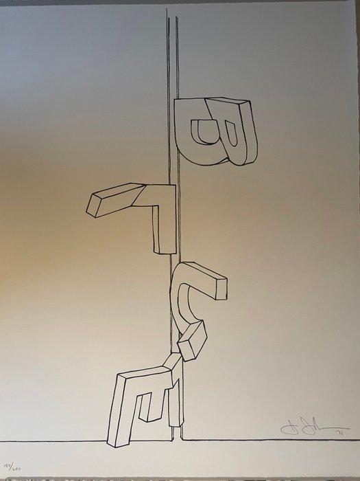 Jasper Johns (1930) - Bent Blue, Antiek en Kunst, Antiek | Overige Antiek