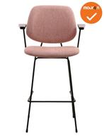 Barkruk Eva - NIEUW - Roze - zithoogte 77cm, Vergader- of Presentatieruimte, Ophalen of Verzenden, Nieuw zonder verpakking, Stoel