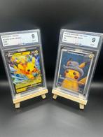 Pokémon - 2 Graded card - Pikachu V & with Grey Felt Hat -, Hobby en Vrije tijd, Verzamelkaartspellen | Pokémon, Nieuw