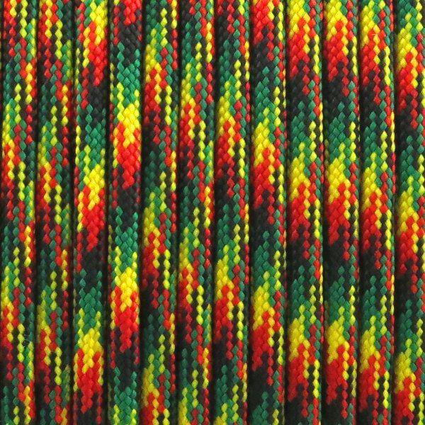 Rol 100 meter - Rasta Paracord 550 - #65, Hobby en Vrije tijd, Kralen en Sieraden maken, Draad, Nieuw, Ophalen of Verzenden