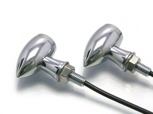 Premium Gefreesde LED Knipperlichten (Set) Chrome, Motoren, Accessoires | Overige, Nieuw, Verzenden