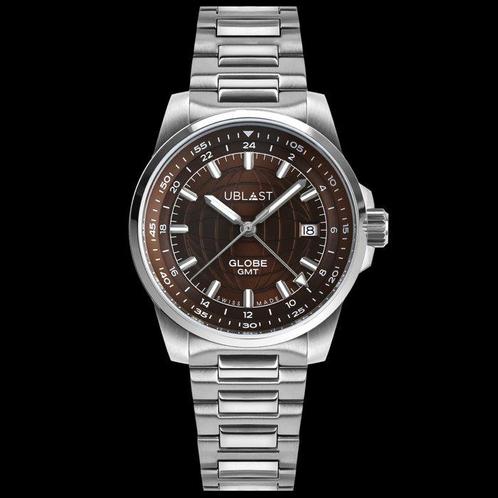 Ublast - Globe GMT - Swiss Made - Zonder Minimumprijs -, Sieraden, Tassen en Uiterlijk, Horloges | Heren