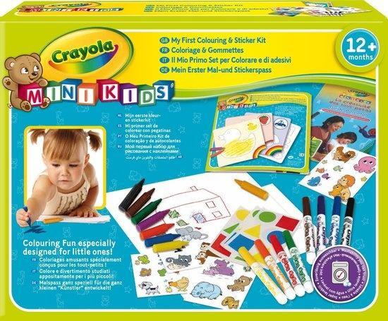 Crayola Mini Kids - Kleur en sticker set, Hobby en Vrije tijd, Knutselen, Ophalen of Verzenden