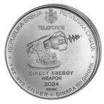 Servië. 2024 1 oz Serbia 100 Dinar Nikola Tesla Teleforce