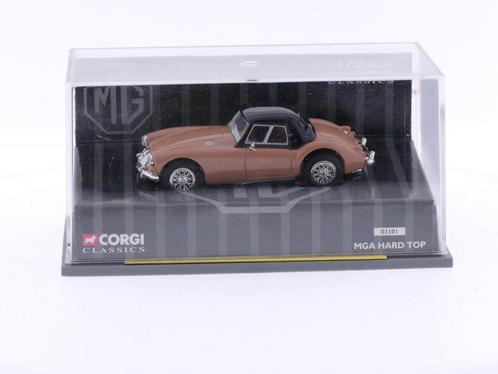 Schaal 1:43 Corgi Classics 03101 MGA Hard Top Beige #4252, Hobby en Vrije tijd, Modelauto's | 1:43, Zo goed als nieuw, Corgi, Ophalen of Verzenden