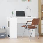 vidaXL Bureau 100x55x75 cm bewerkt hout wit, Huis en Inrichting, Bureaus, Verzenden, Nieuw