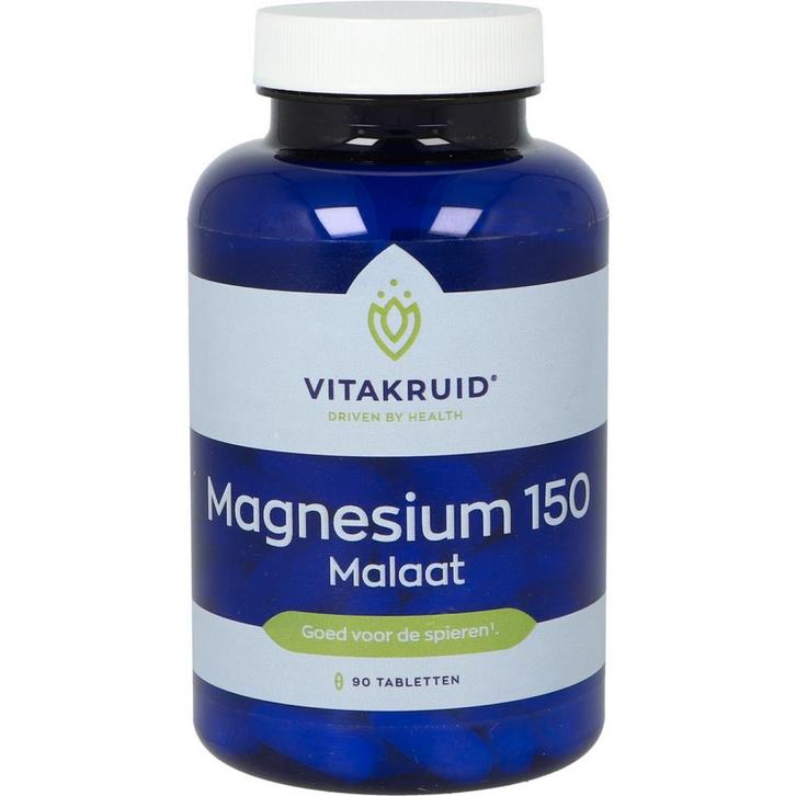 VitaKruid Magnesium 150 Malaat - 90 tabletten, Sport en Fitness, Gezondheidsproducten en Wellness, Verzenden