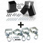 Aanbouwschommel set dubbel vierkant recht zwart, Ophalen of Verzenden, Nieuw