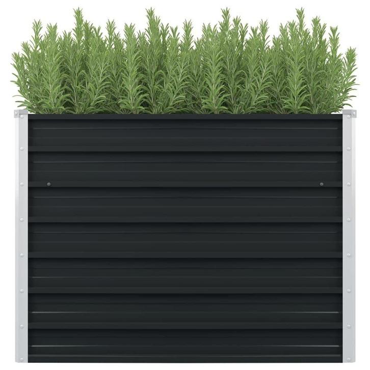 Antraciet Plantenbak 100x100x77cm | Tweedekansje, Tuin en Terras, Bloembakken en Plantenbakken, 60 cm of meer, 100 cm of meer
