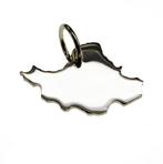 Zilveren Landkaart Iran ketting hanger, Sieraden, Tassen en Uiterlijk, Verzenden, Nieuw