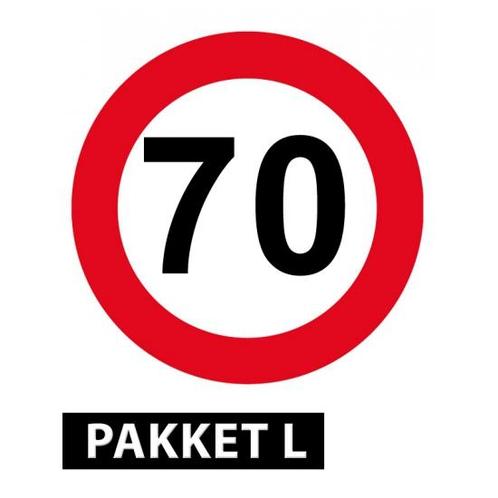 Feestartikelen 70 jaar pakket groot - 70 jaar versiering, Hobby en Vrije tijd, Feestartikelen, Ophalen of Verzenden