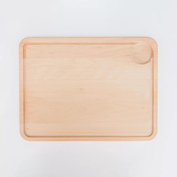 HOCHO Snijplank met Sapgeul – Beukenhout – 395x295x20 mm, Huis en Inrichting, Keuken | Keukenbenodigdheden, Nieuw, Ophalen of Verzenden