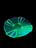 Schaal - Art deco - Glas - annagroen of uranium