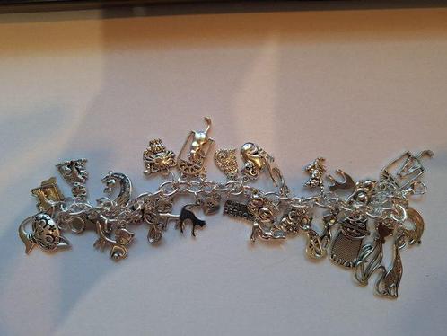 Zonder Minimumprijs - Armband Zilver - zilveren kattenpeul, Sieraden, Tassen en Uiterlijk, Armbanden