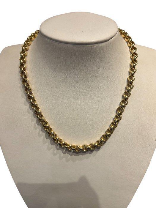 Halsketting - 14 karaat Geel goud - GOUDEN JASSERON COLLIER, Sieraden, Tassen en Uiterlijk, Kettingen