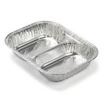 Aluminium bakje | 2 stuks (2 vakken, 350 x 265 x 60 mm), Tuin en Terras, Verzenden, Nieuw, BBQ-Collection