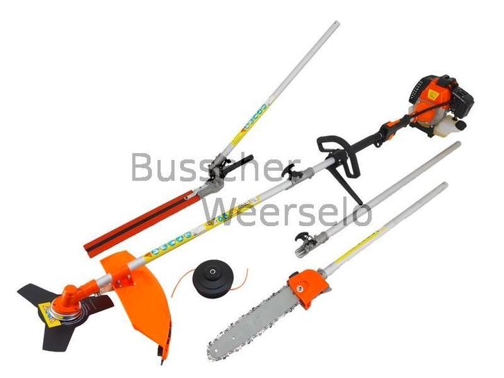 Multitool 5 in 1 Heggenschaar - Maaier - Kettingz - Trimmer, Tuin en Terras, Heggenscharen, Nieuw, Benzine, Ophalen of Verzenden