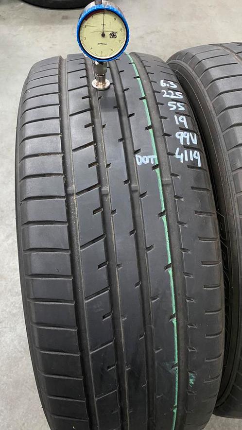 225/55/19 99V Toyo Proxes R46 6,3/6mm profiel 4 stuks, Auto-onderdelen, Banden en Velgen, 19 inch, Erkend duurzaam, Zomerbanden